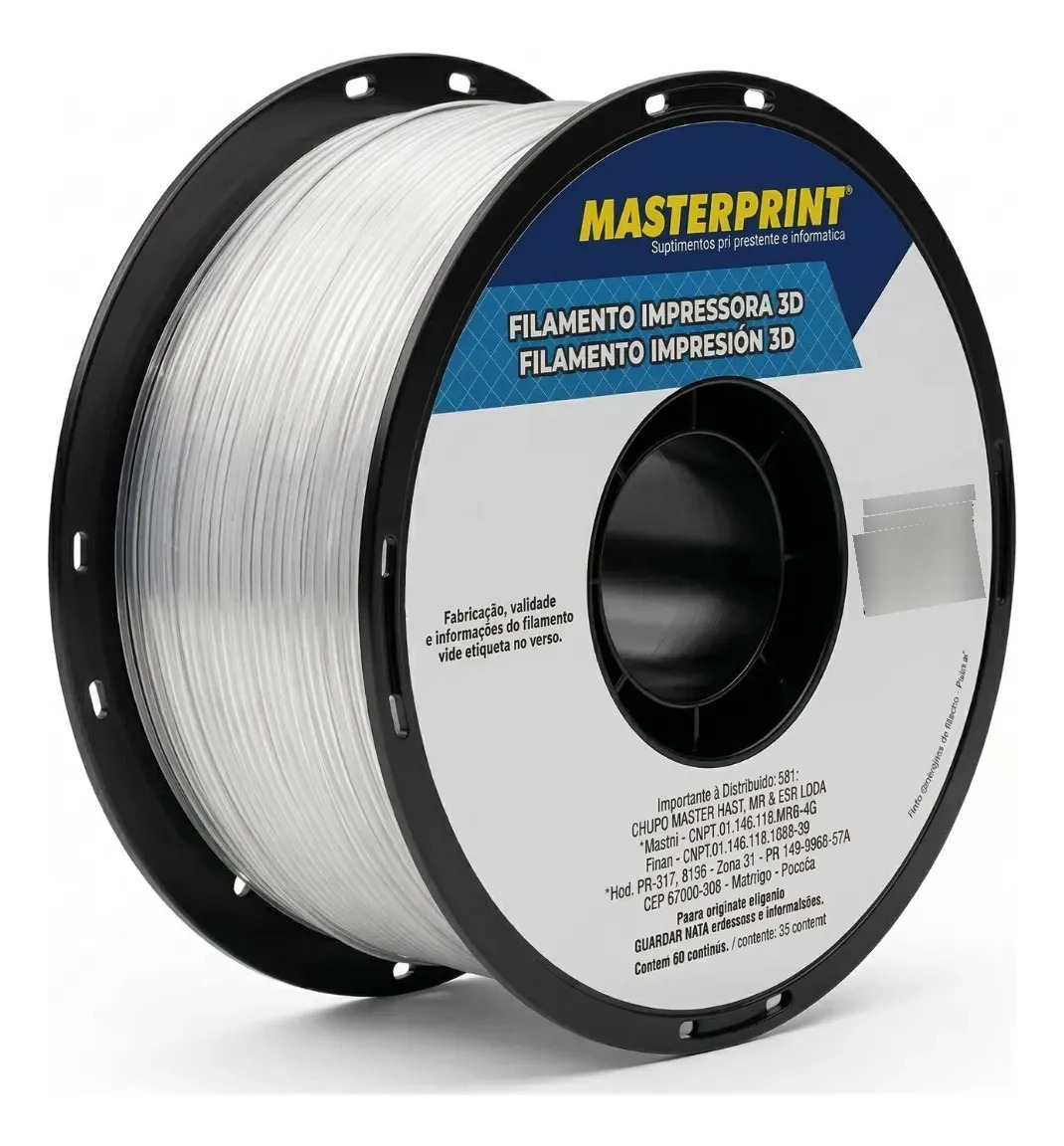Imagem 1 de 3 de Filamento Impressora 3d Petg 1,75mm 1kg Coloridos Masterprin