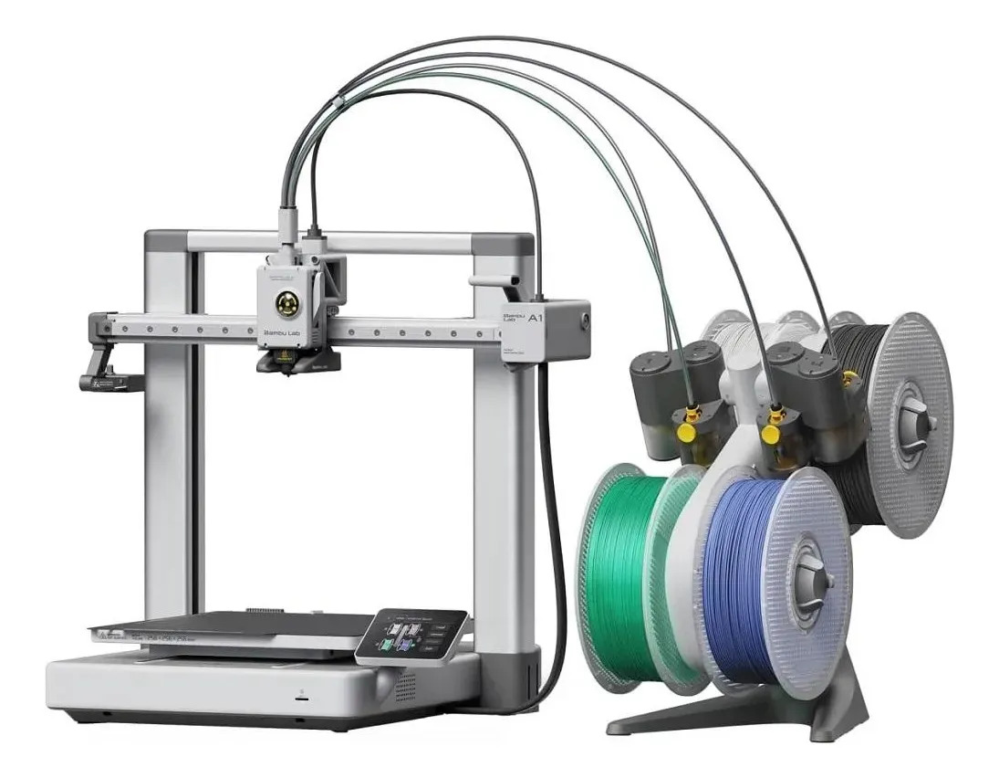 Imagem 1 de 3 de Impressora 3d Bambu Lab A1 + Ams Lite (combo), Bivolt 127/220v Preto