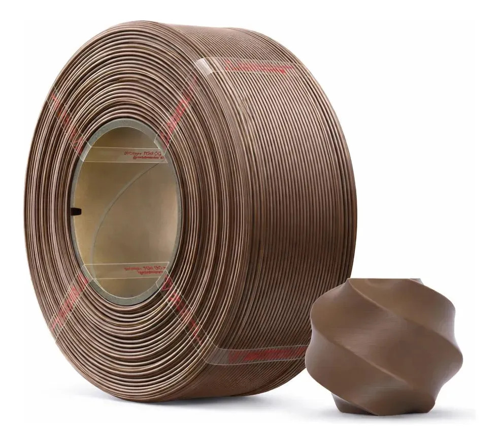 Imagem 1 de 10 de Filamento Bambu Lab 3d Pla Lite 1kg Sem Carretel Cores Marrom-escuro