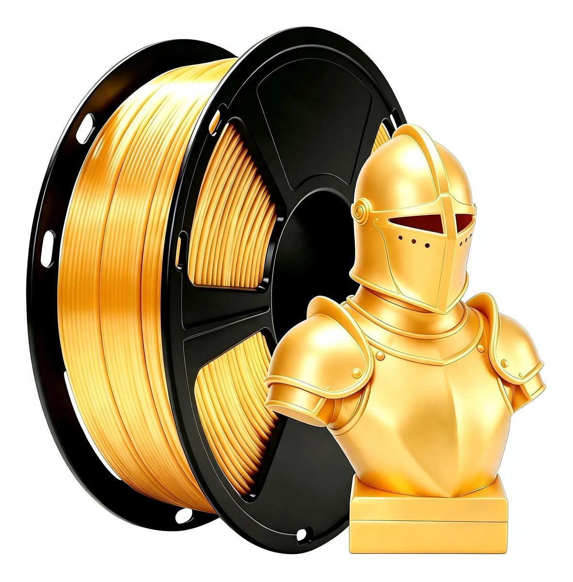 Imagem 1 de 12 de Filamento Pla Plus Seda Impressão 3d 1,75mm 1kg High Speed