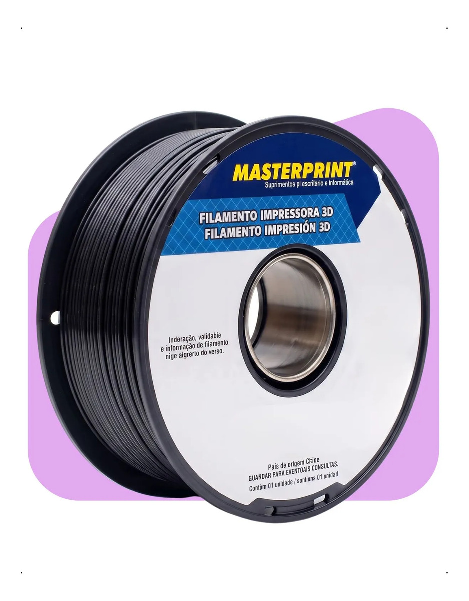 Imagem 1 de 5 de Filamento Masterprint Pla 1 Kg Impressão 3d