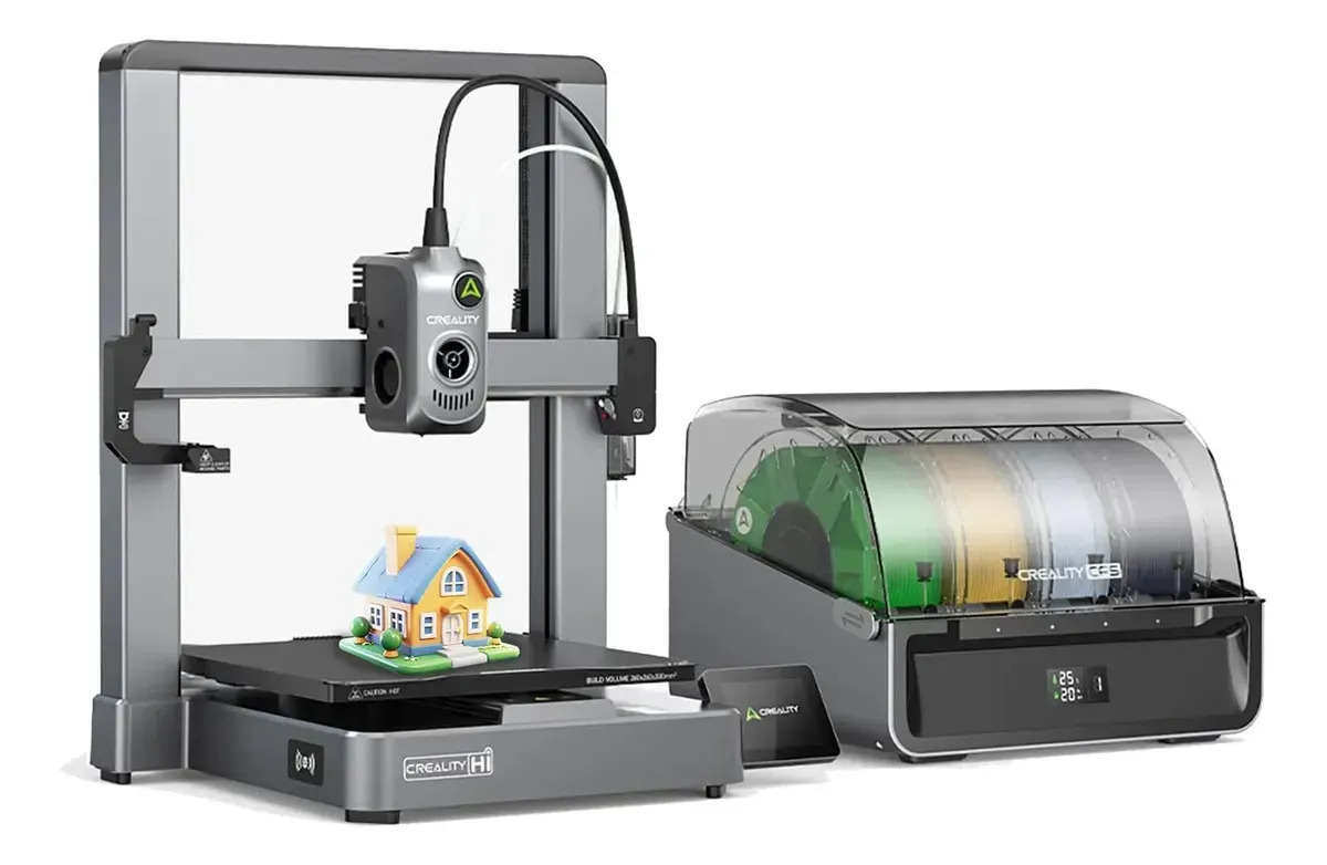 Imagem 1 de 12 de Impressora 3D Creality Hi Combo Multicolor com Auto Nivelamento e Alta Velocidade