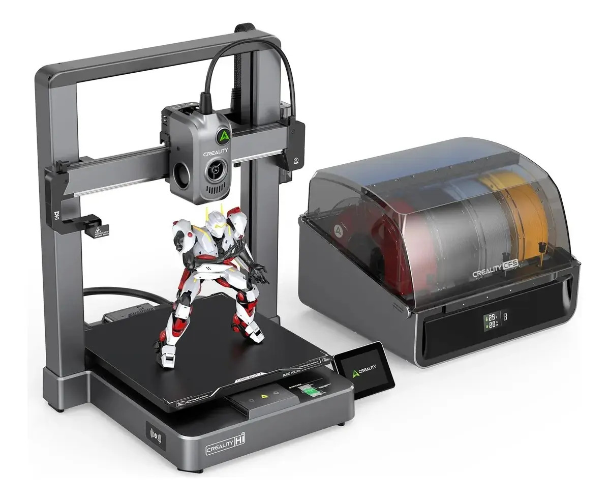 Imagem 1 de 10 de Impressora 3D Creality Hi Combo metal cinza