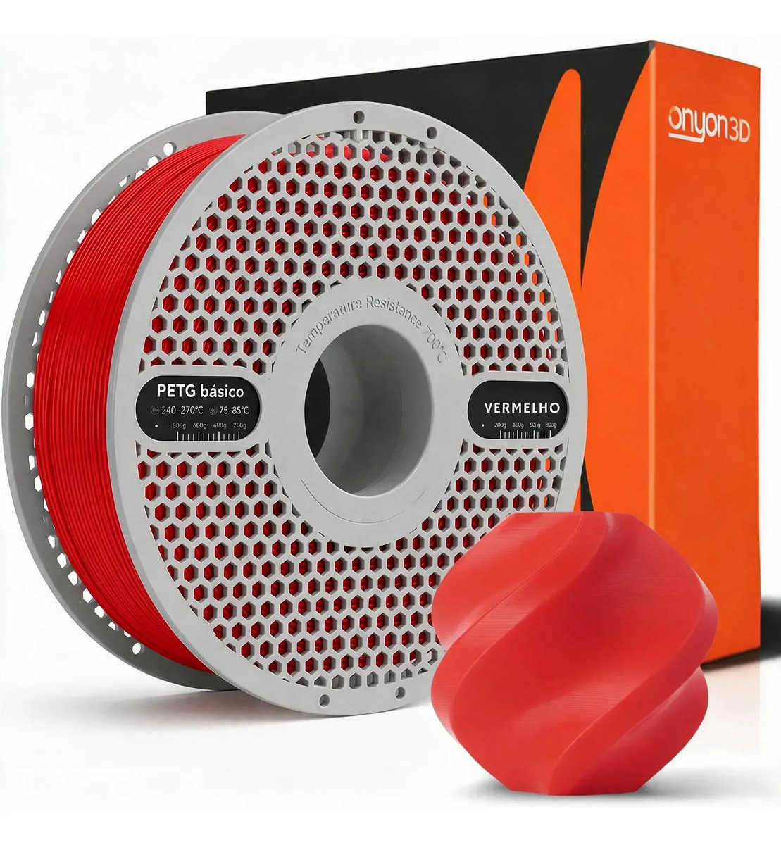 Imagem 1 de 6 de Filamento Impressão 3d 1,75mm 1kg Onyon3d Petg Removível Nf