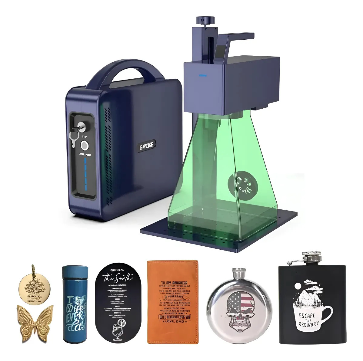 Imagem 1 de 3 de Gravadora Laser Fibra Gweike G2 30w Portátil Profissional