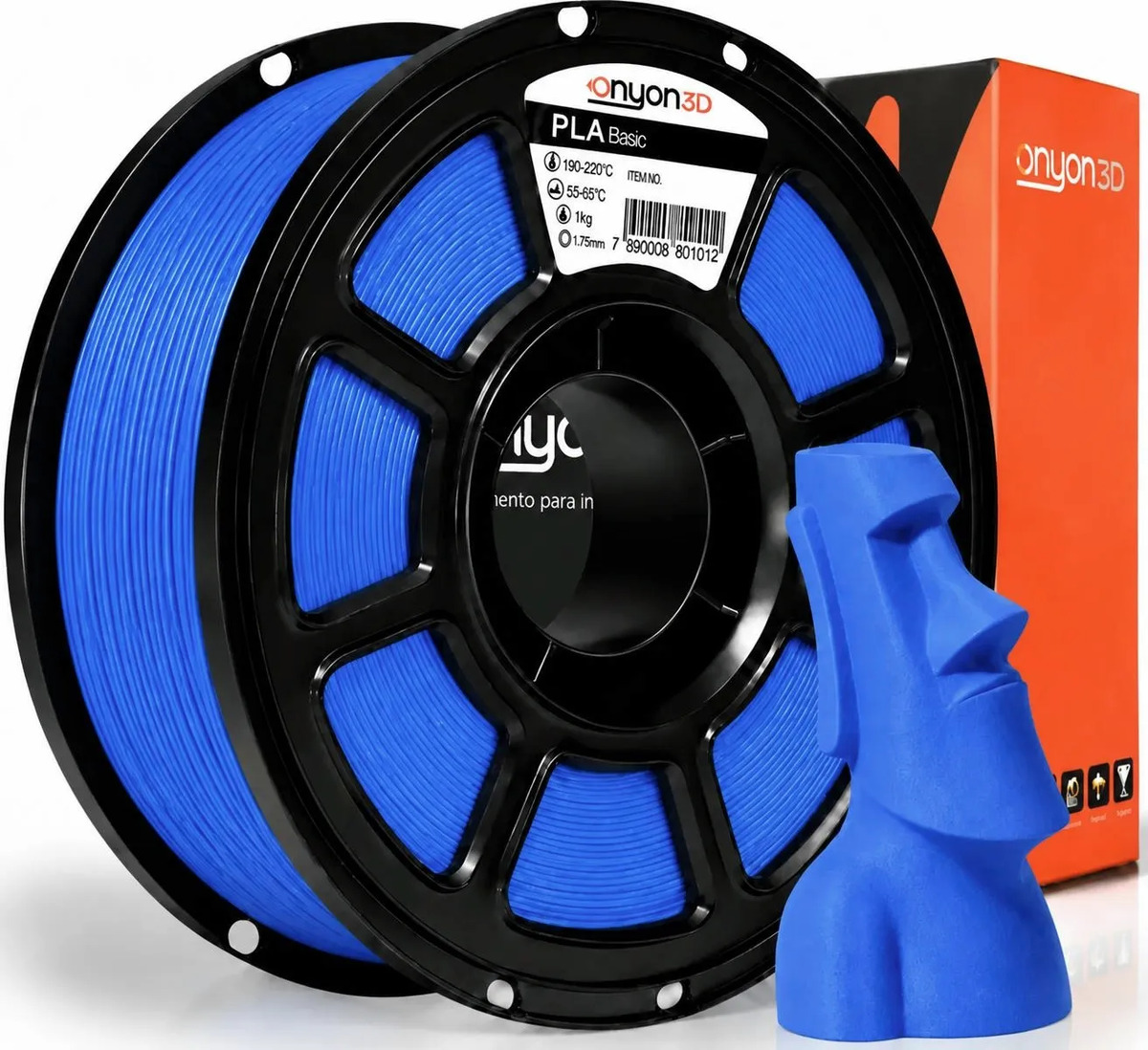 Imagem 1 de 2 de Filamento Pla Impressão 3d High Speed 1kg Onyon3d 1.75mm Ful