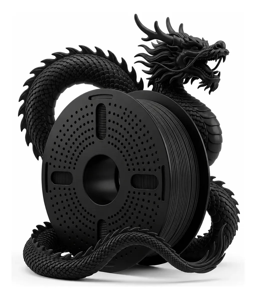 Imagem 1 de 4 de Filamento Impressora 3d Print Pulse Pla 1.75mm Preto