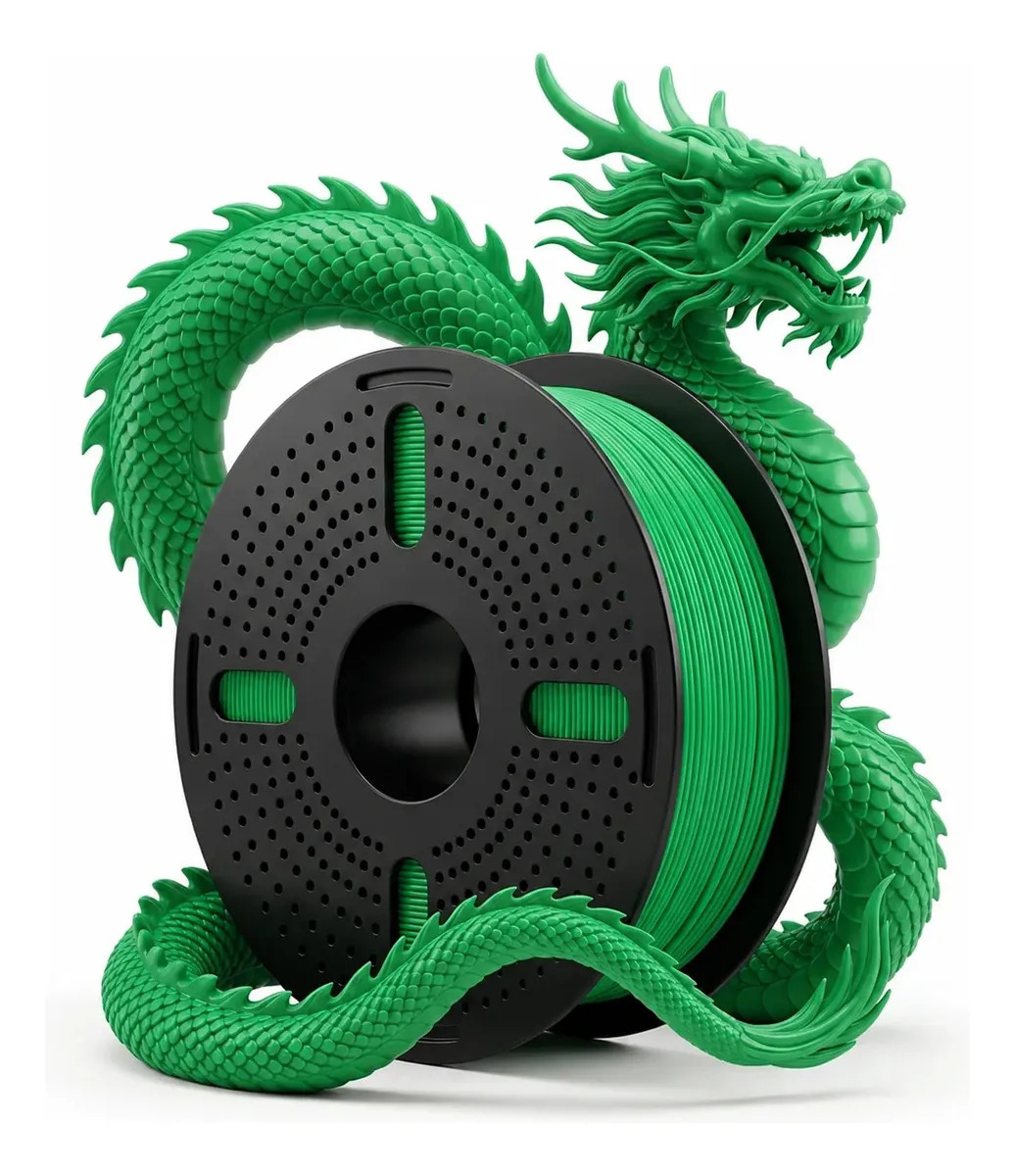 Imagem 1 de 4 de Filamento Impressora 3d Print Pulse Pla 1.75mm Verde