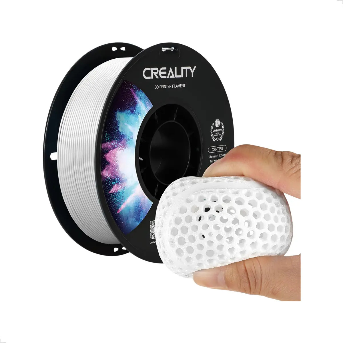 Imagem 1 de 3 de Filamento Creality Cr Tpu P/ Impressora 3d - Alta Qualidade Cor Branco