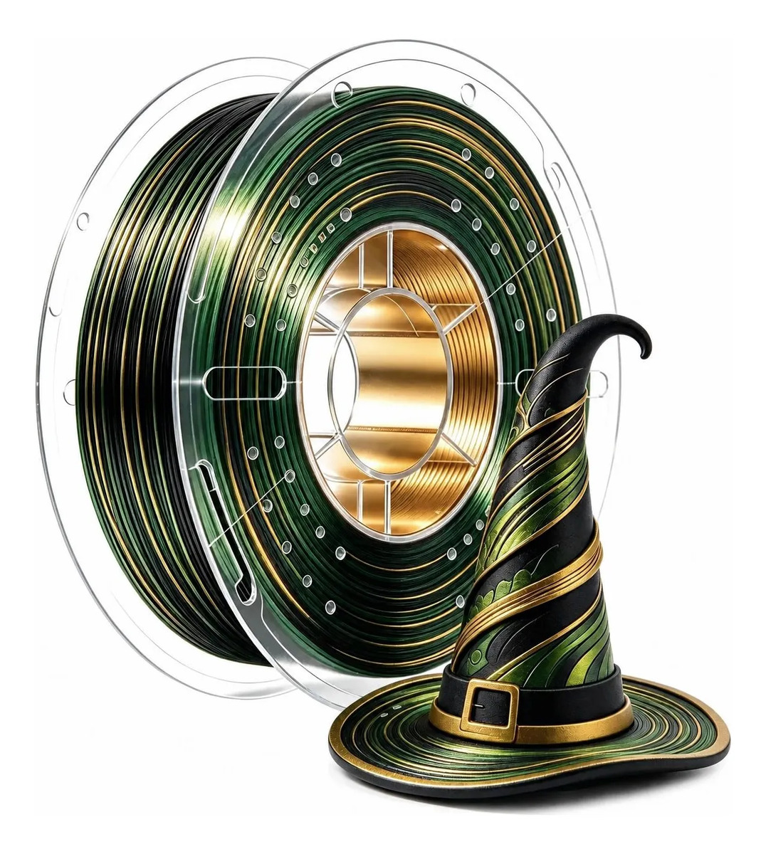Imagem 1 de 11 de Filamento Pla Silk Premium Impressão 3d Tricolor 1.75mm 1kg
