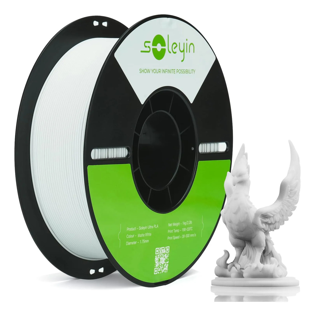Imagem 1 de 9 de Filamento Creality Soleyin Ultra Pla 1kg 1.75mm Varias Cores