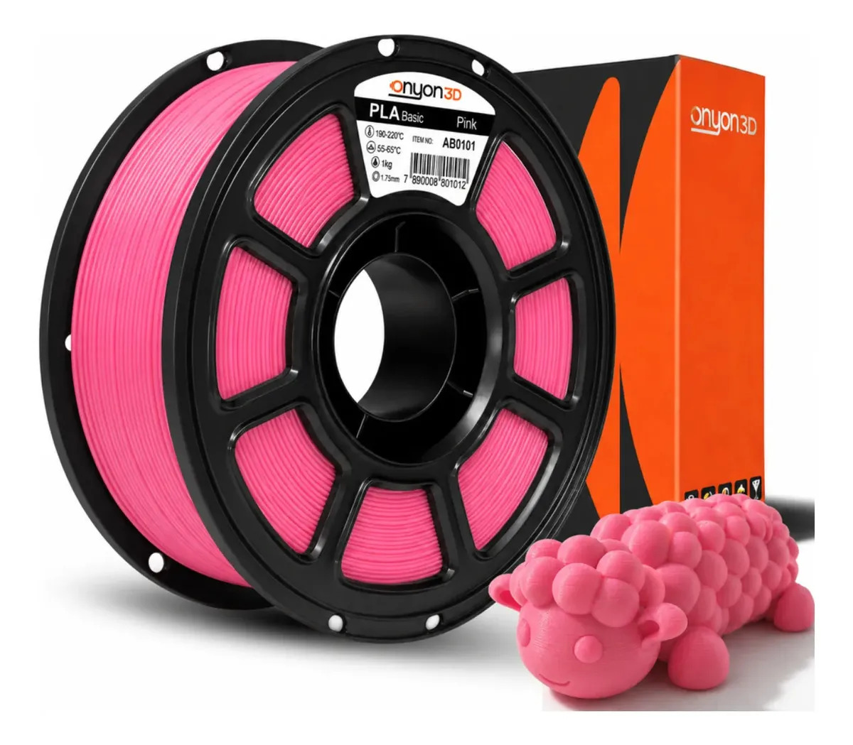 Imagem 1 de 1 de Filamento Pla Impressão 3d High Speed 1kg Onyon3d 1.75mm Ful Rosa