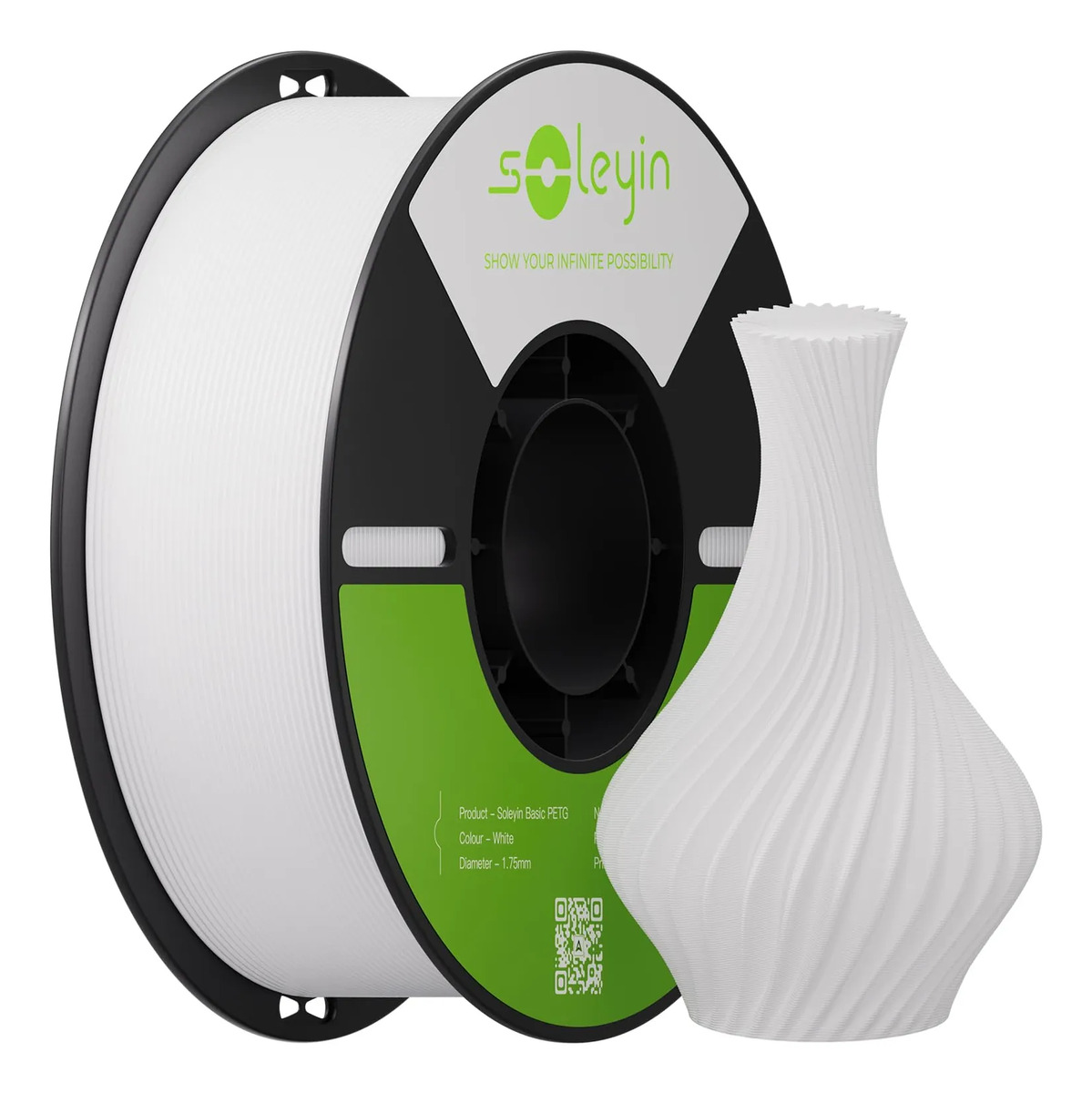 Imagem 1 de 8 de Creality Soleyin Petg Filamento 3d Para Impressora 1.75mm