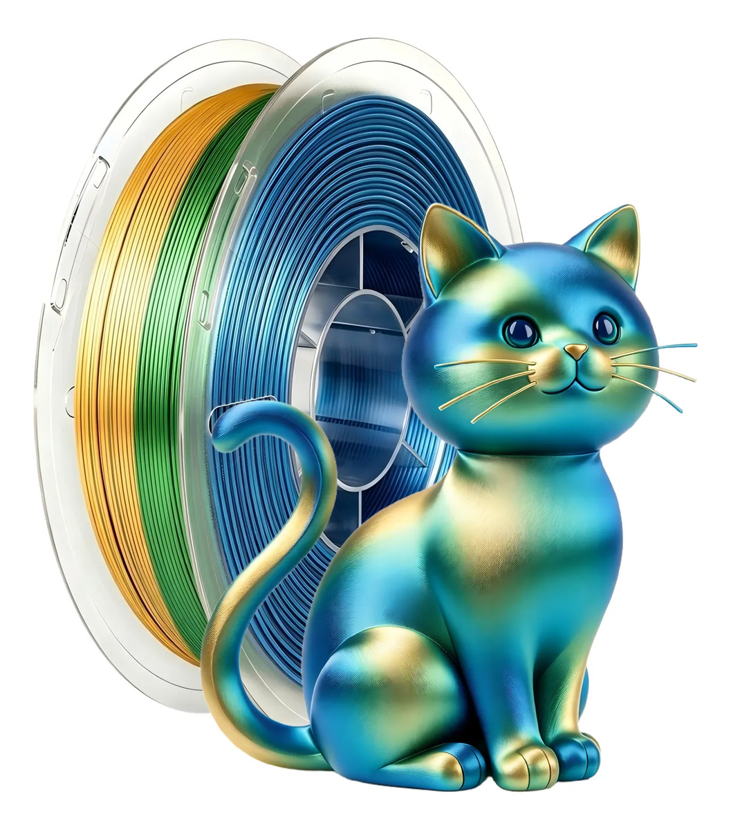Imagem 1 de 11 de Filamento Pla Silk Premium 1,75mm Impressora 3d High Speed
