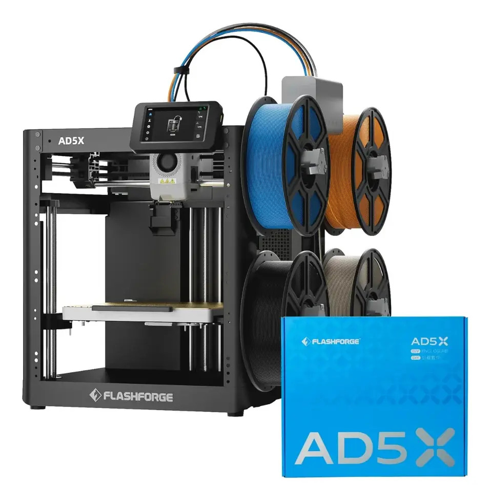 Imagem 1 de 6 de Impressora 3d Flashforge Ad5x, C/combo De Fechamento Preto