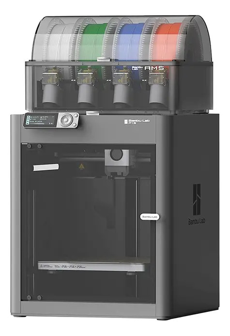 Imagem 1 de 1 de Impressora 3d Bambu Lab P1s Combo Ams Bivolt Prata