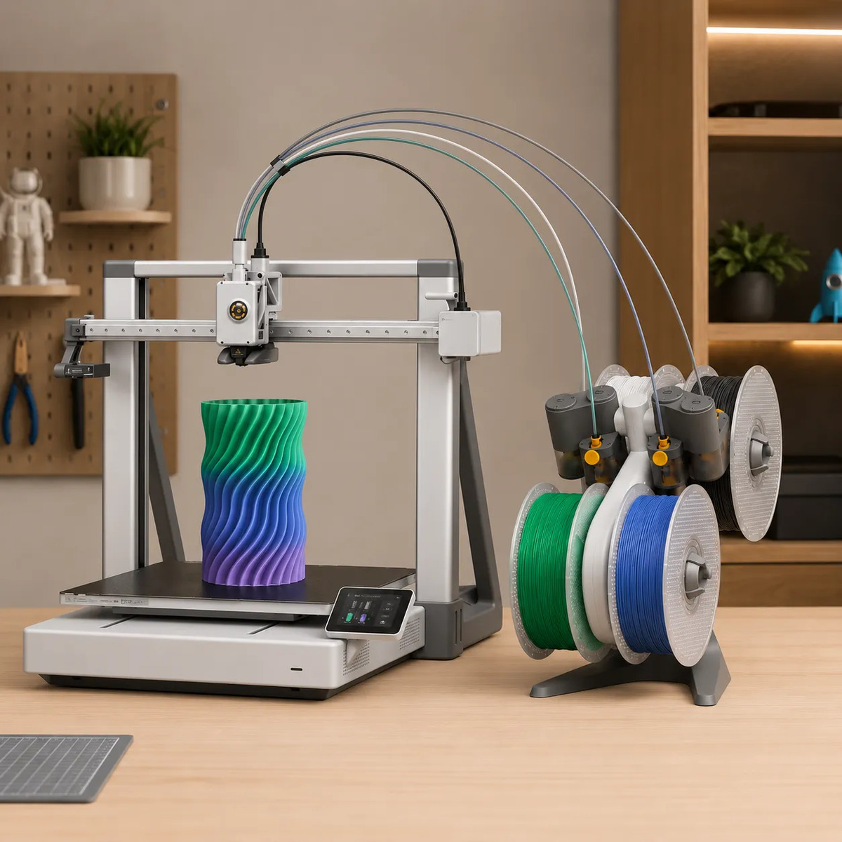 Imagem 1 de 6 de Impressora 3d Bambu Lab A2l Combo Ams Lite Multicolor 220v
