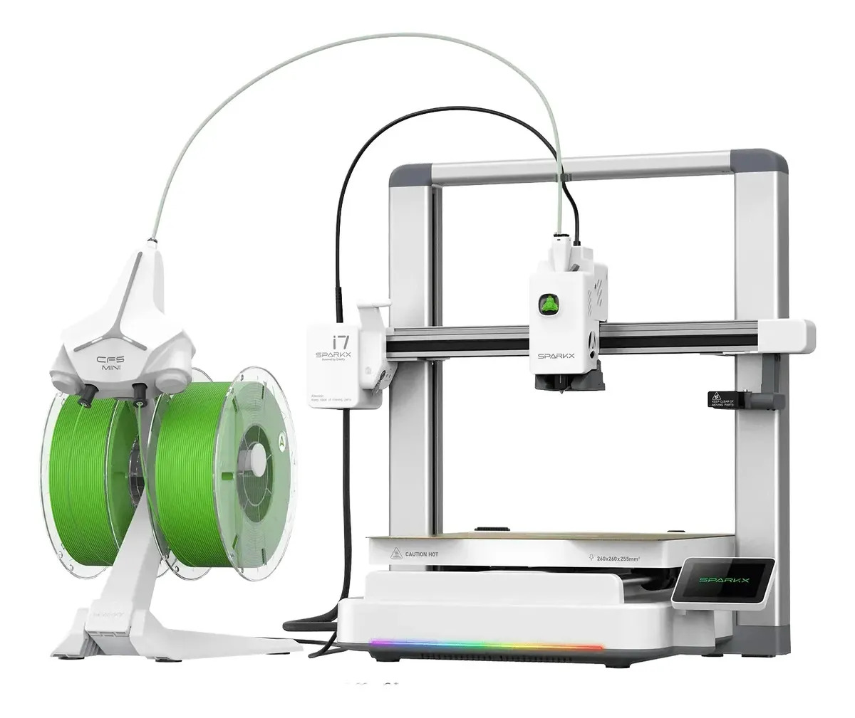 Imagem 1 de 3 de Impressora 3D branca de preenchimento automático Sparkx I7