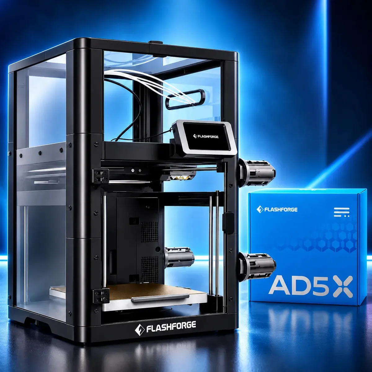 Imagem 1 de 7 de Impressora 3D Flashforge AD5X Multicolorida 4 Cores, com Enclausuramento e Bivolt